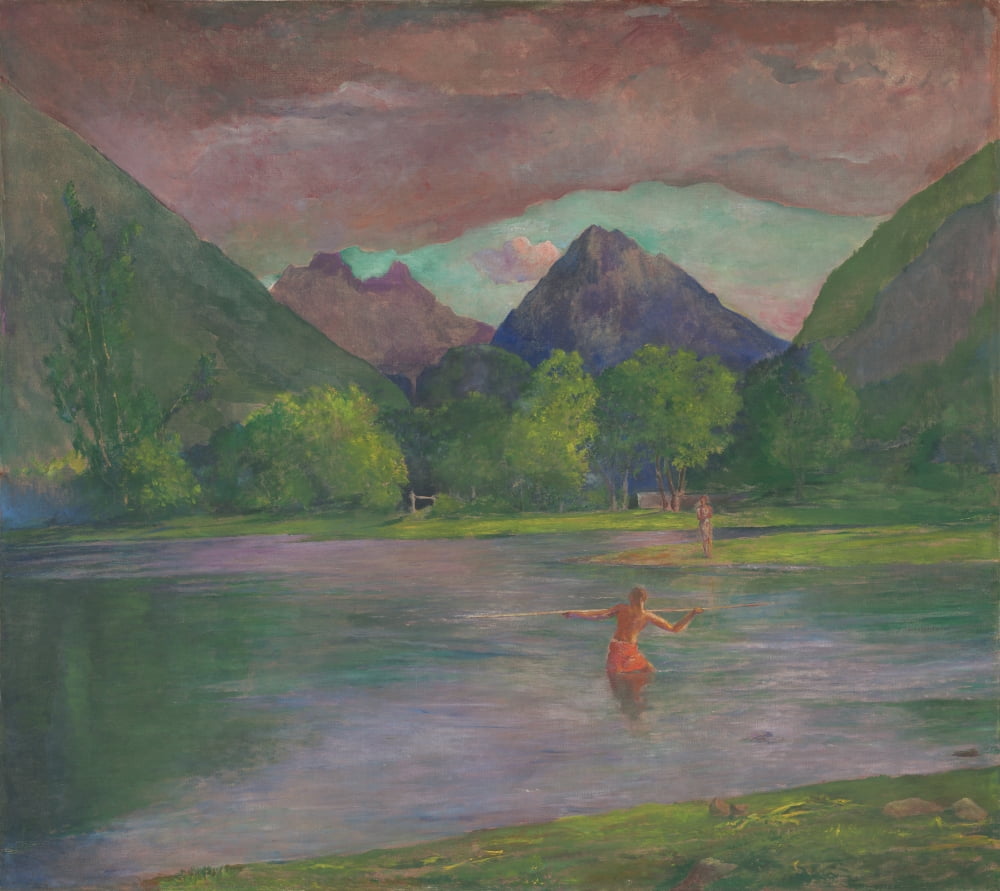 The Entrance To The Tautira River Canvas Art - (36 x 24)