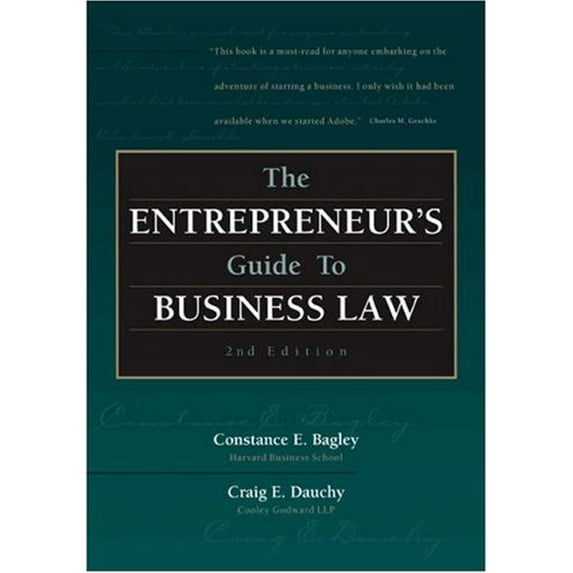 Pre-Owned The Entrepreneur’s Guide to Business Law (Paperback) 0324042914 9780324042917