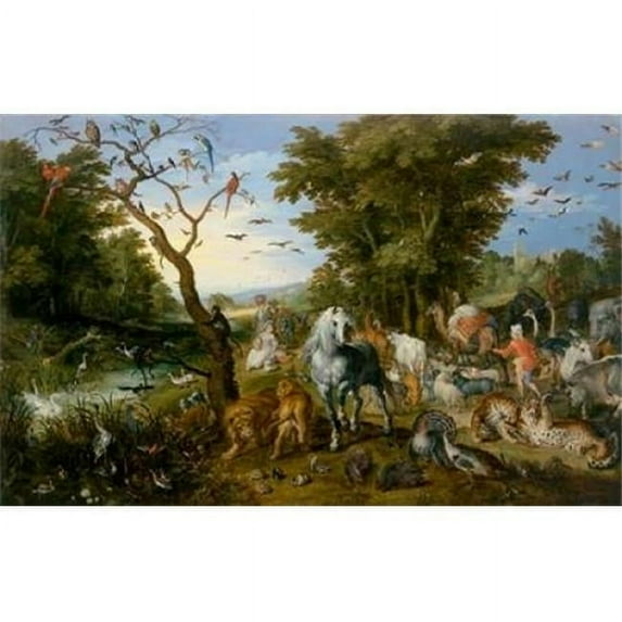The Entry of The Animals Into Noahs Ark Poster Print by Jan Brueghel The Elder - 12 x 18 - Small