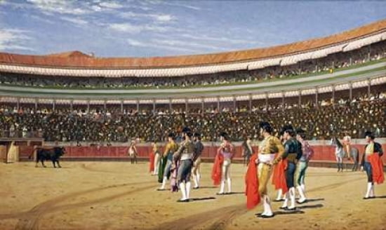 The Entry of The Bull Canvas Art - Jean Leon Gerome (12 x 18)