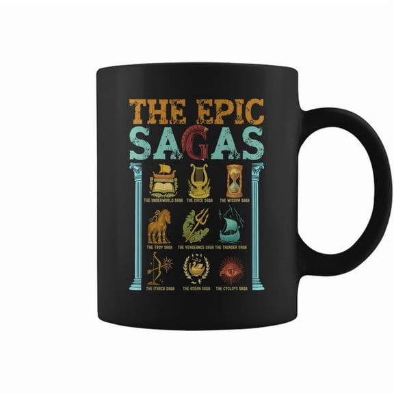 The Epic Saga Ithaca Odysseus Musical Wisdom Thunder Coffee Mugs