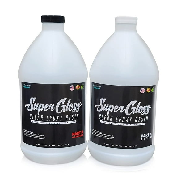 The Epoxy Resin Store SG-1 Super Gloss UV Resisting Epoxy Resin, 1 Gal Kit