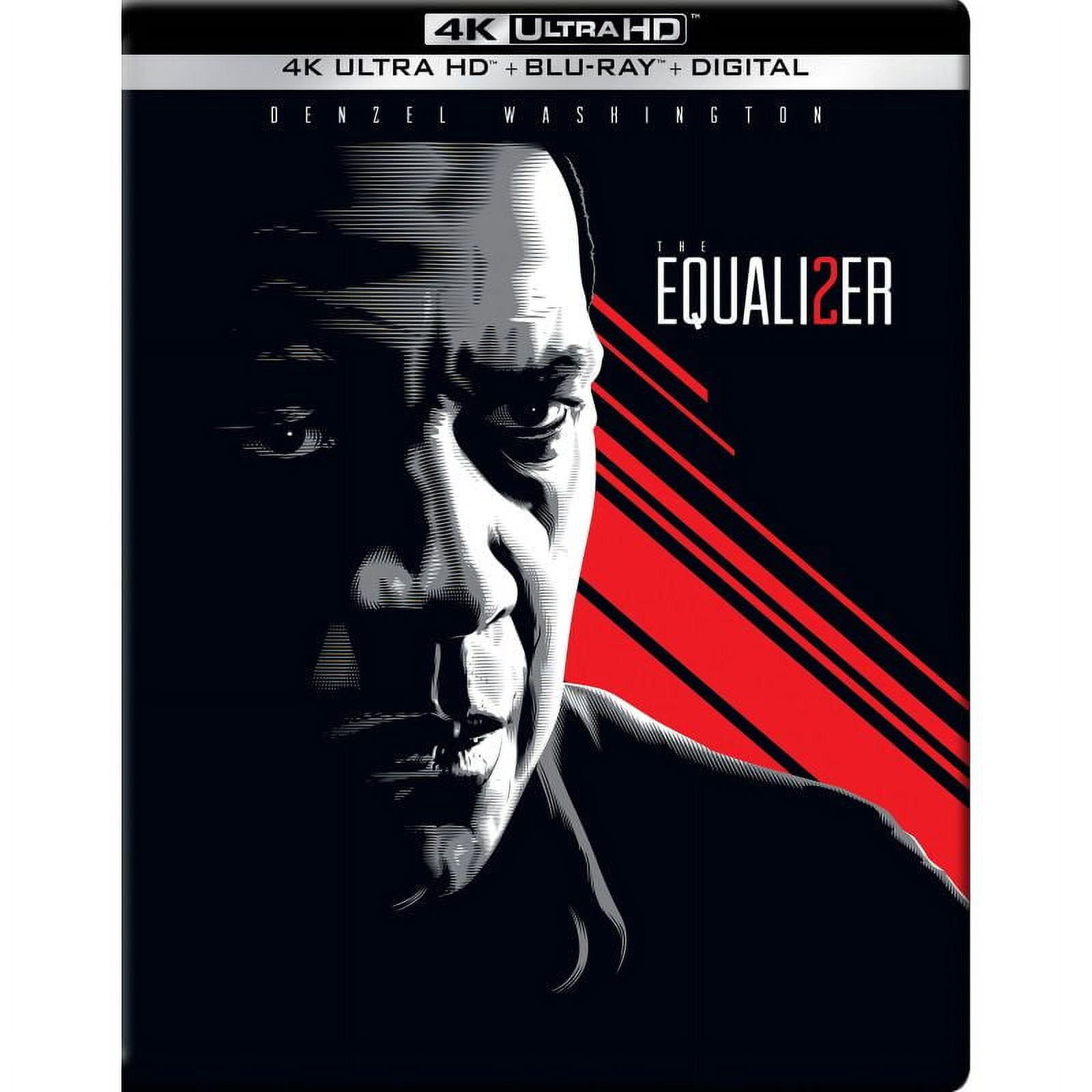 Sony Pictures The Equalizer 2 Movie - Steelbook 4K Ultra HD, Blu-ray, Digital HD
