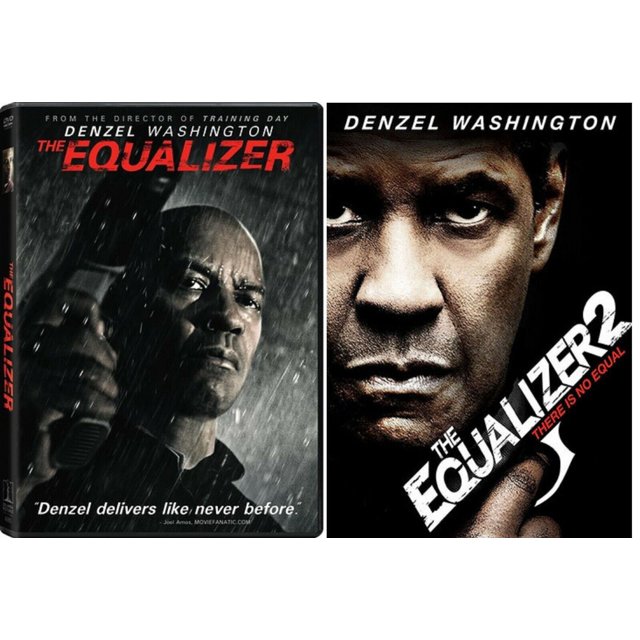 The Equalizer One 1 & Two 2 (2 DVD Set Widescreen) Denzel Washington