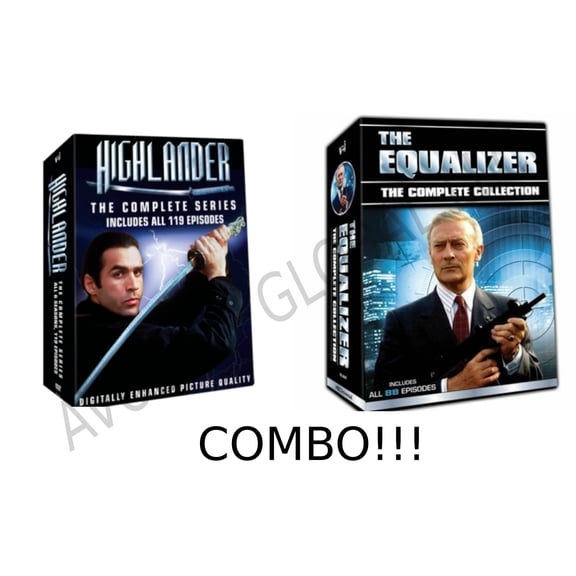 The Equalizer:The Complete TV Series DVD + Highlander -The Complete TV Series DVD
