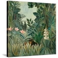 thumbnail image 1 of The Equatorial Jungle, 1909, Botanical Scenic Stretched Canvas Wall Art by Henri Rousseau Sold by Art.Com, 1 of 5