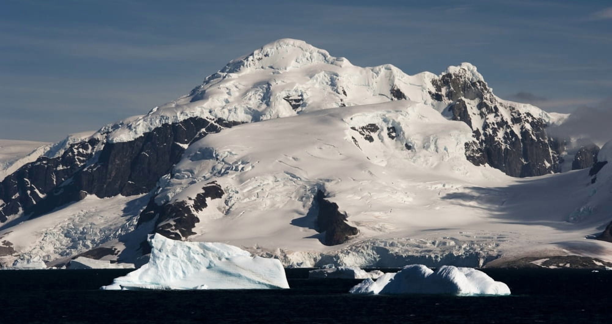 The Errera Channel in the Antarctic Peninsula Antarctica Canvas Art - Steve JonesStocktrek Images (19 x 10)