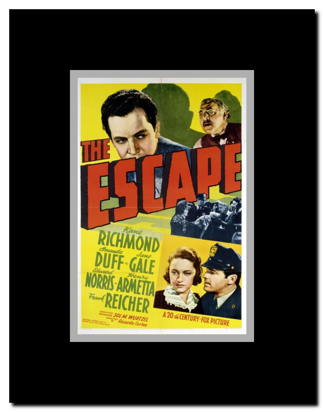The Escape Framed Movie Poster