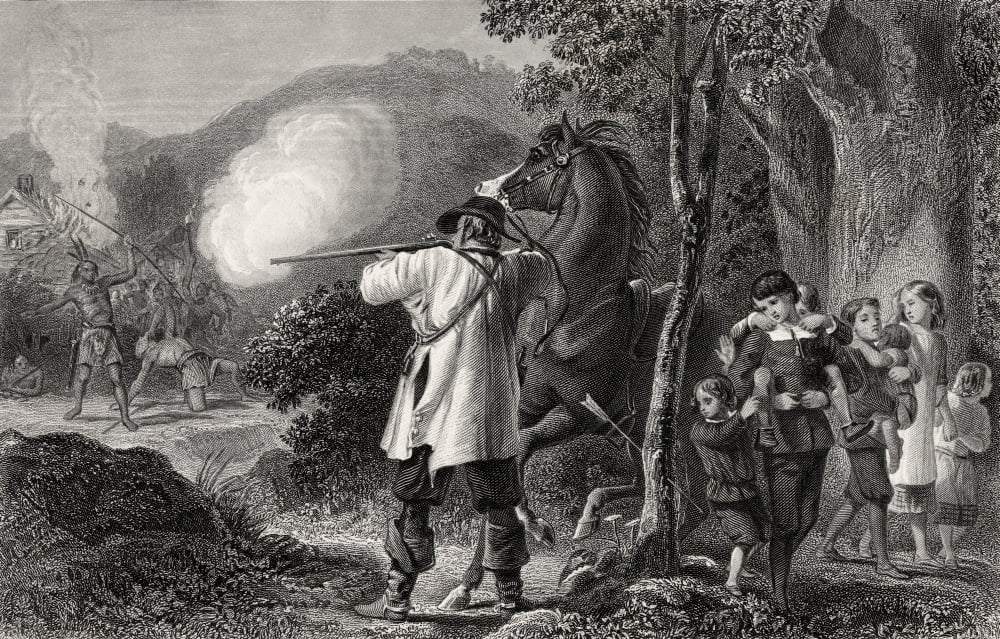 The Escape Of The Dunstan Family C1697 From A 19Th Century Print Engraved By J C Armytage E H Corbould Canvas Art - Ken Welsh Design Pics (36 x 22)