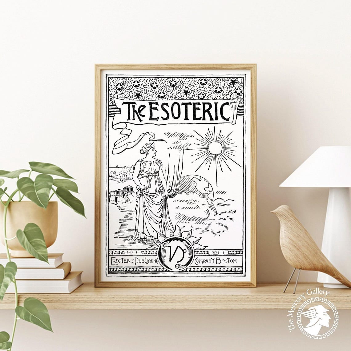 The Esoteric Print Vintage Poster Woman Portrait Occultism Wall Art ...