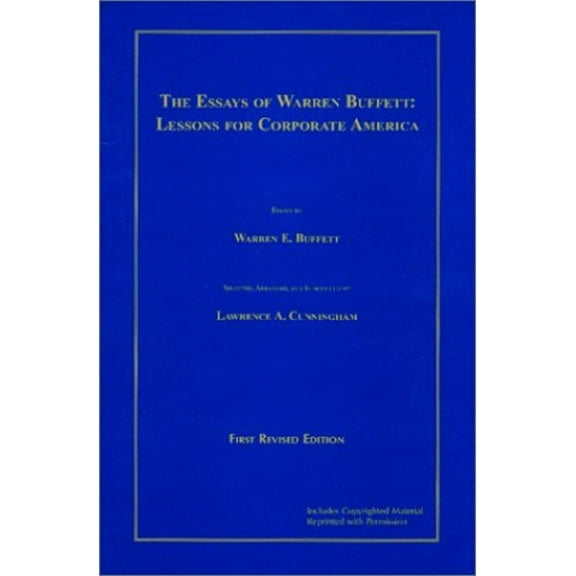 Pre-Owned The Essays Of Warren Buffett: Lessons For Corporate America Paperback