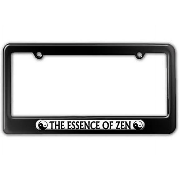 The Essence Of Zen - Yin Yang - Chinese Symbol License Plate Frame