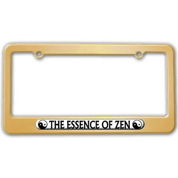 The Essence Of Zen - Yin Yang - Chinese Symbol License Plate Frame