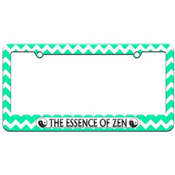 The Essence Of Zen, Yin Yang, Chinese Symbol License Plate Tag Frame, Multiple Colors
