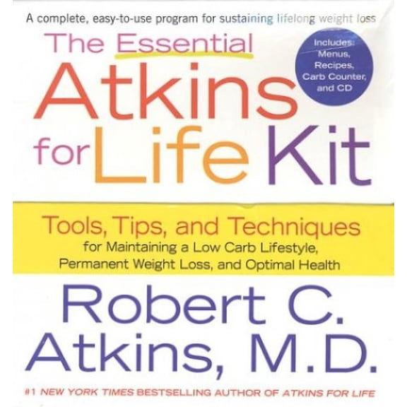 Pre-Owned The Essential Atkins for Life Kit: Tools, Tips, and Techniques for Maintaining a Low Carb Lifestyle, Permanent Weight Loss, and Optimal Health [With 1 (Paperback) 0312321600 9780312321604