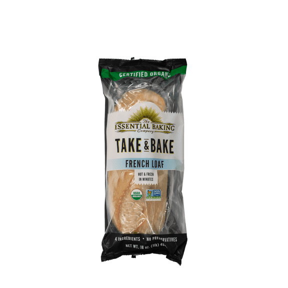 The Essential Baking Company Organic Take and Bake French Loaf, 15 oz [Pack of 16]