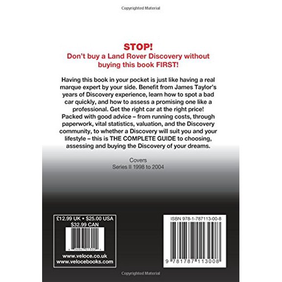 Pre-Owned Land Rover Discovery Series 2 1998 to 2004: Essential Buyer?s Guide (The Essential Buyer's Guide) [Paperback] Taylor, James