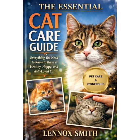 The Essential Cat Care Guide: Everything You Need to Know to Raise a Healthy, Happy, and Well-Loved Cat, (Paperback)