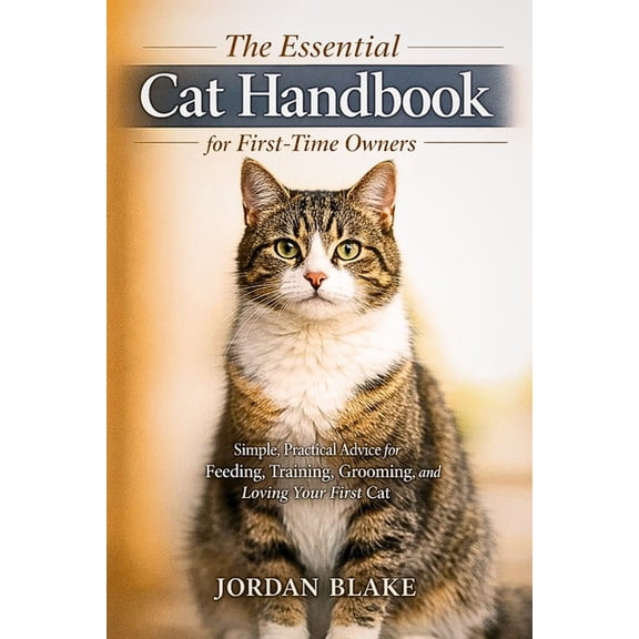 The Essential Cat Handbook for First-Time owners: Simple, Practical Advice for Feeding, Training, Grooming, and Loving Y, (Paperback)