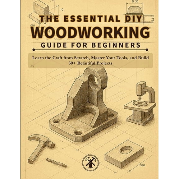 The Essential DIY Woodworking Guide for Beginners: Learn the Craft from Scratch, Master Your Tools, and Build 30+ Beauti, (Paperback)