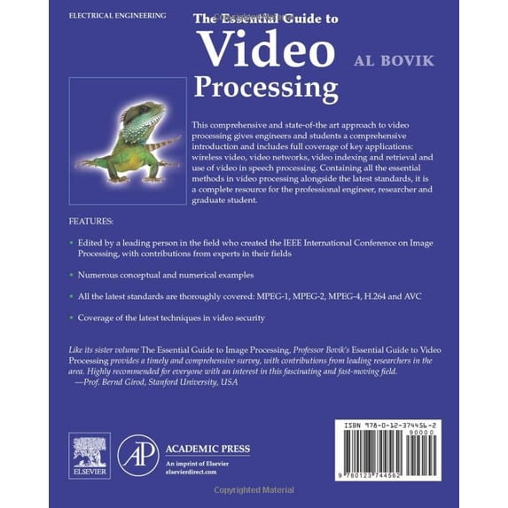 Pre-Owned The Essential Guide to Video Processing (Paperback) 0123744563 9780123744562