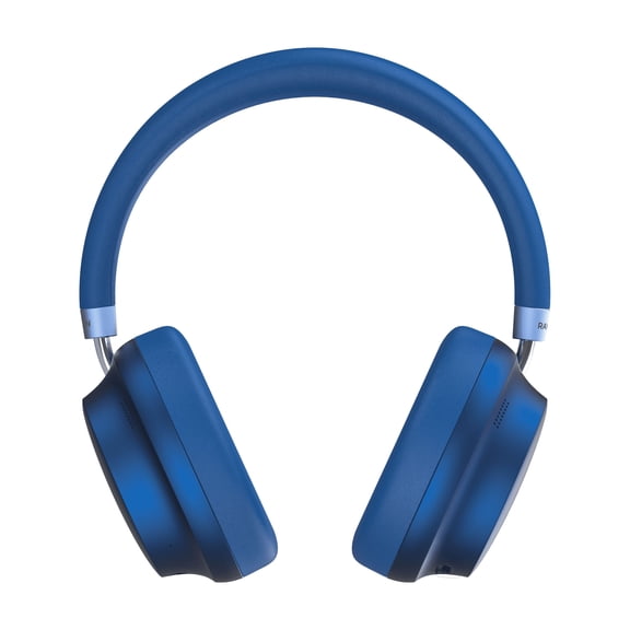 Raycon Essential Bluetooth Headphones - Over The Ear, Active Noise Cancelling Wireless Headphones + Awareness Mode, Bluetooth Headset with Mic, 50 Hours of Battery Life (Blue)