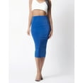 thumbnail image 1 of The Essential Midi Skirt-Red, 1 of 4