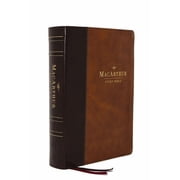 The Esv, MacArthur Study Bible, 2nd Edition, Leathersoft, Brown, Thumb Indexed Unleashing Gods Truth One Verse at a Ti, Hardcover