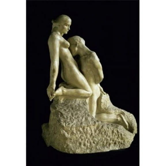 The Eternal Idol , Eternelle Idole 1889-1890 Auguste Rodin, 1840-1917 & French Musee Rodin Paris Poster Print, 24 x 36 - Large