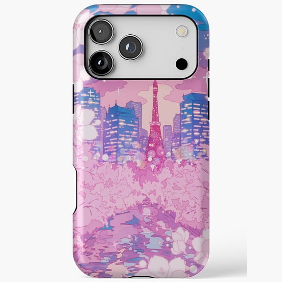 The Evening Tokyo Lake View iPhone Case 17 11 12 13 14 15 16 Pro Max up to size 5XL