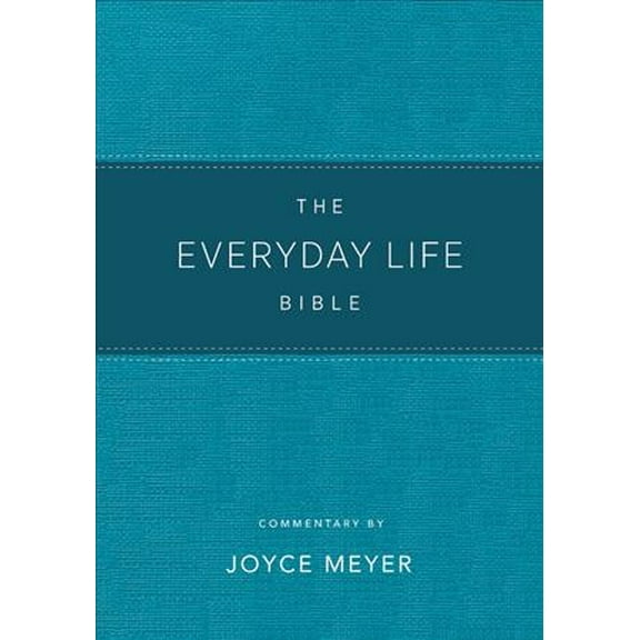 Pre-Owned The Everyday Life Bible Teal Leatherluxe(r): The Power of God's Word for Everyday Living, (Hardcover)