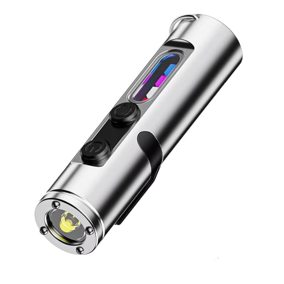 The Everyday Micro Tool, Rechargeable Led Magnetic Super Bright Flashlight With Hat Clip, High Lumens, 3 Brightness Modes, Multitool