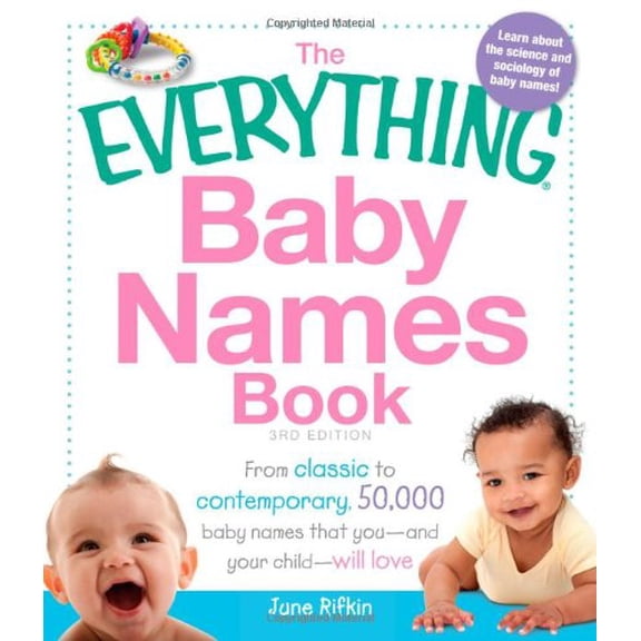 Pre-Owned The Everything Baby Names Book (Paperback) by June Rifkin