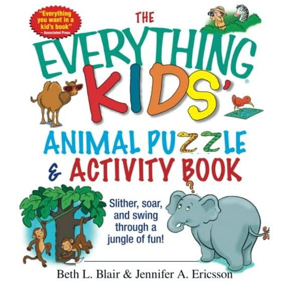 Pre-Owned The Everything Kids' Animal Puzzles & Activity Book: Slither, Soar, and Swing Through a Jungle of Fun! (Paperback) 1593373058 9781593373054