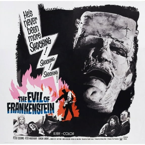 The Evil Of Frankenstein U Movie Poster Masterprint