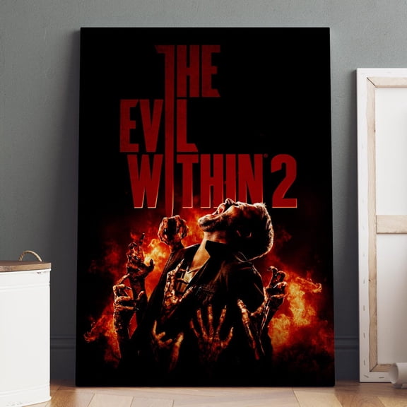 The Evil Within Sebastian Castellanos Game Art Decor V1, Unframed Poster
