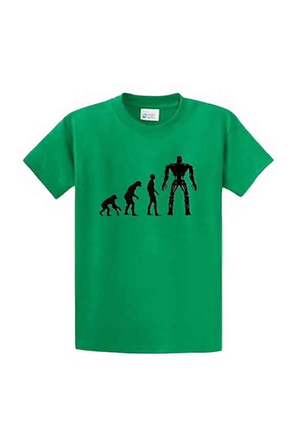 The Evolution of Terminator T-Shirt Green X-Large