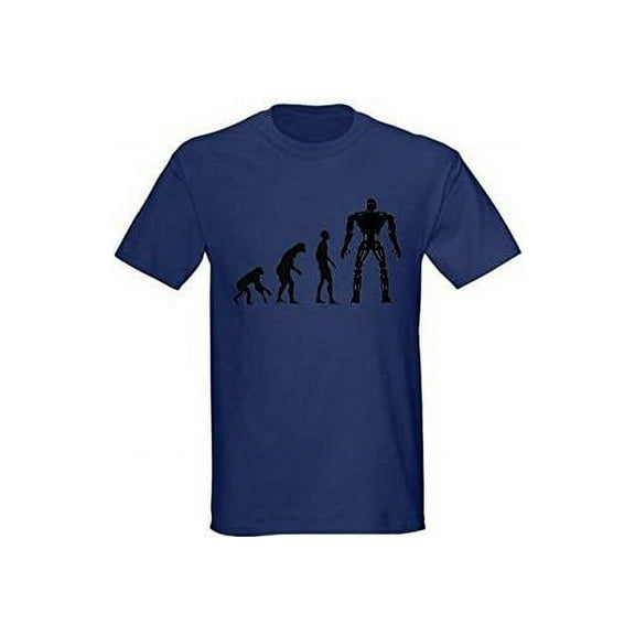 The Evolution of Terminator T-Shirt Navy Large