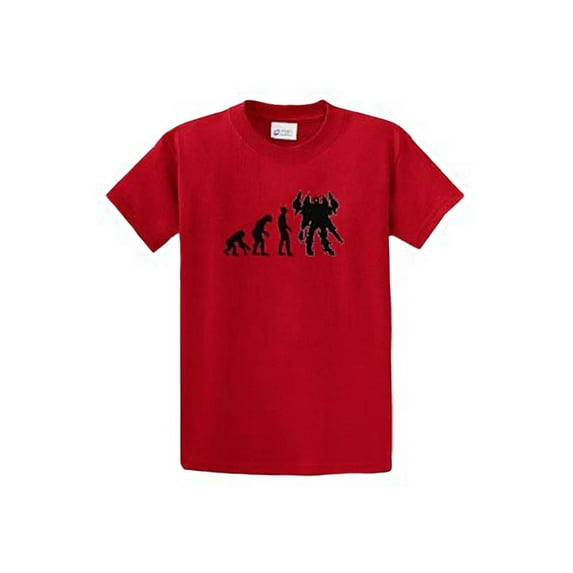 The Evolution of Transformering Machinery T-Shirt Red Large