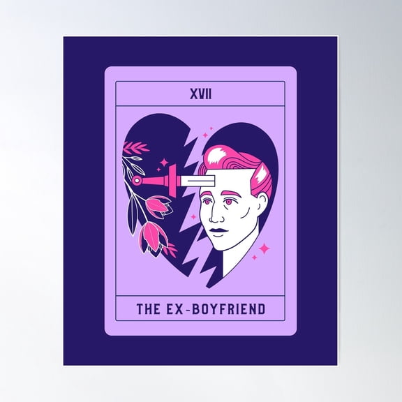 The Ex-Boyfriend Poster Wall Art, Modern Wall Decor For Living Room Bedroom, 8x12 UNFRAMED