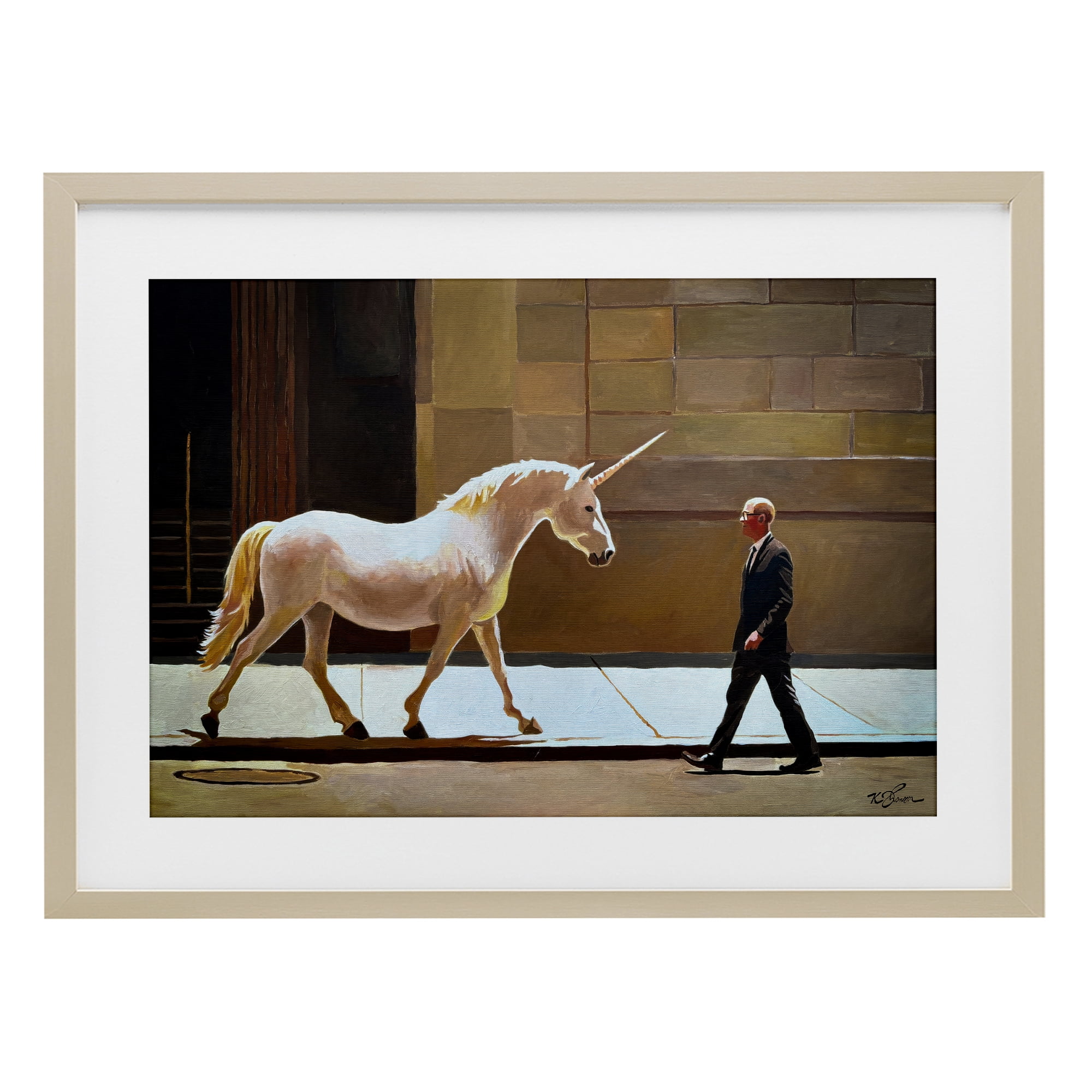 The Exception Proves The Rule Birch Framed Print Under Glass, design by Keith Thomson