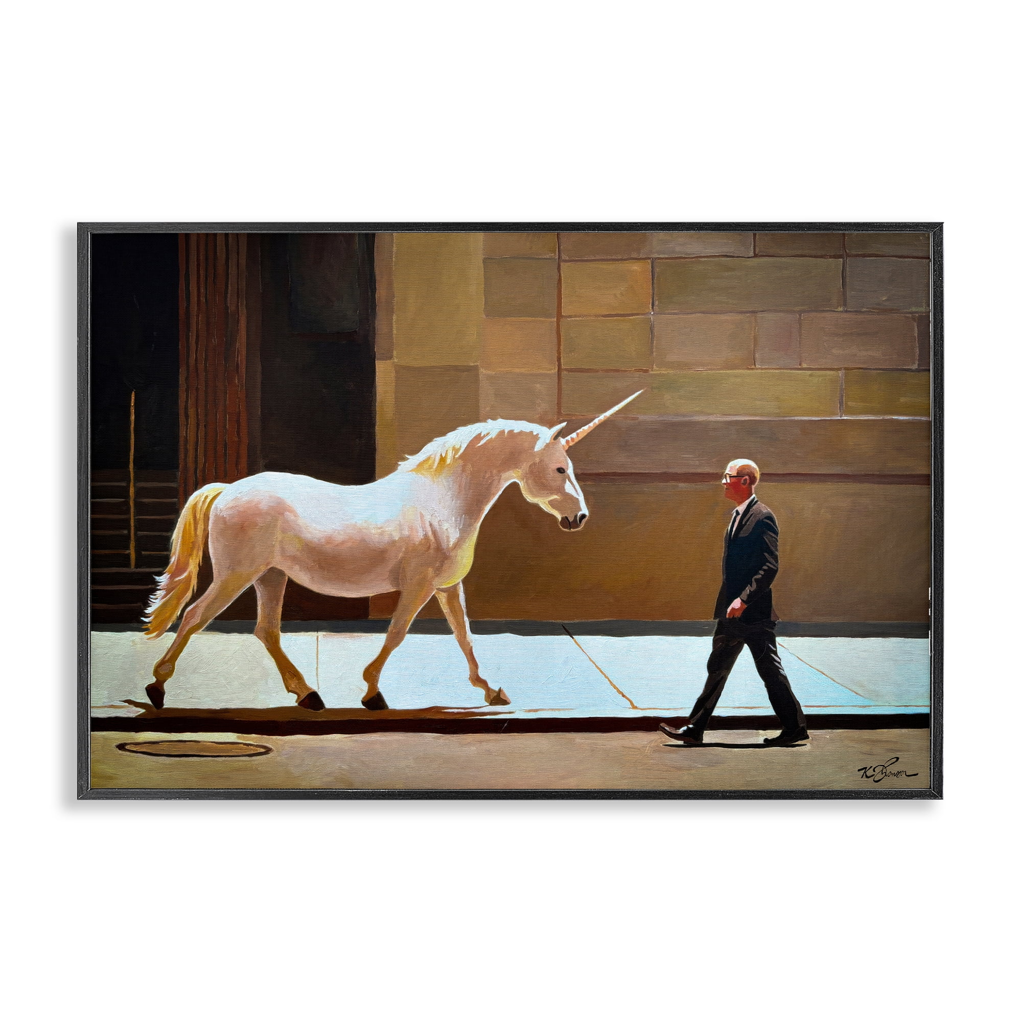 The Exception Proves The Rule Black Framed Giclee Art, design by Keith Thomson