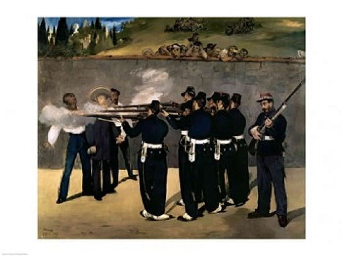 The Execution of the Emperor Maximilian Canvas Art - Edouard Manet (36 x 24)