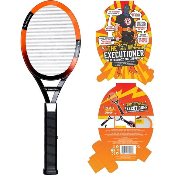 The Executioner Fly Swatter Racket Mosquito Bug Zapper 1-Pack 50cm Long