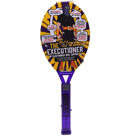 The Executioner Purple Fly Swatter Racket Mosquito Bug Zapper 50cm Long