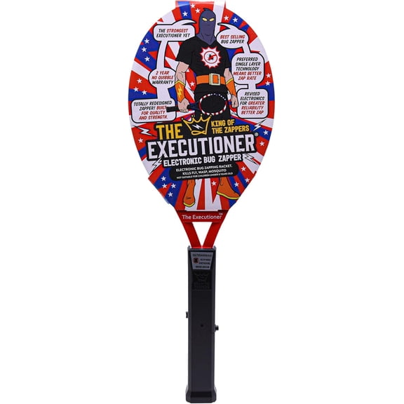The Executioner USA Flag Fly Swatter Racket Mosquito Bug Zapper 50cm Long