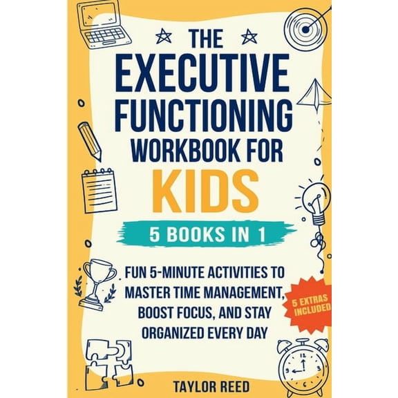 The Executive Functioning Workbook for Kids-5 Books in 1, (Paperback)