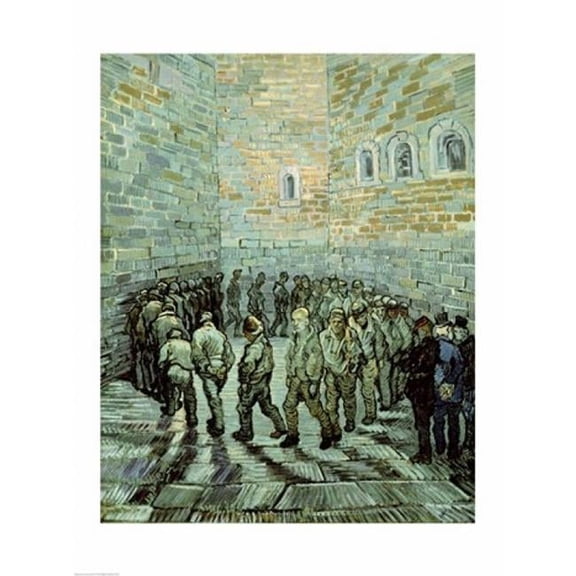 The Exercise Yard Or The Convict Prison 1890 Poster Print by Vincent Van Gogh - 18 x 24 in.