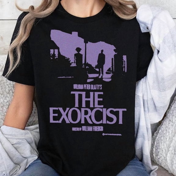 The Exorcist 1973 Movie Shirt, Horror Movie Fans Shirt Men's And Women's Graphic Tee 100% Cotton by TBun, Full Sizes S-5XL