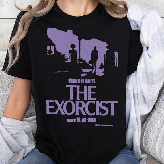 The Exorcist 1973 Movie Shirt, Horror Movie Fans Shirt Men's And Women's Graphic Tee 100% Cotton by TBun, Full Sizes S-5XL